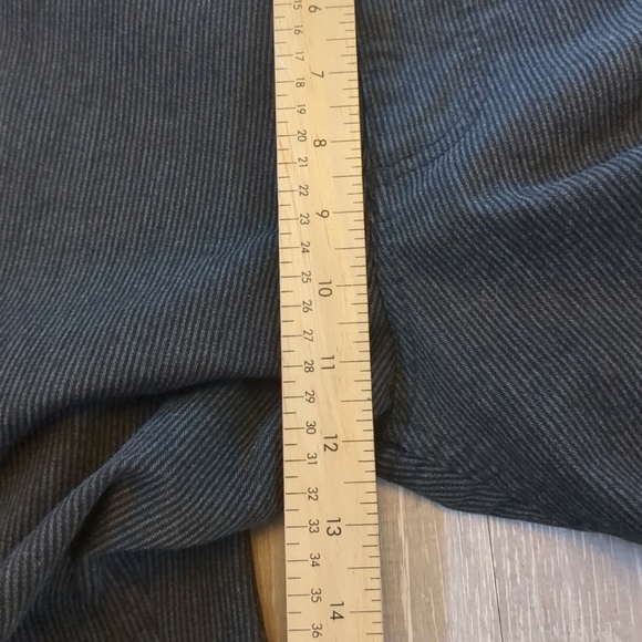 NWOT Guy Laroche Paris Pants Mens 38 Chino Black Stripe Business Formal Casual - Picture 11 of 13